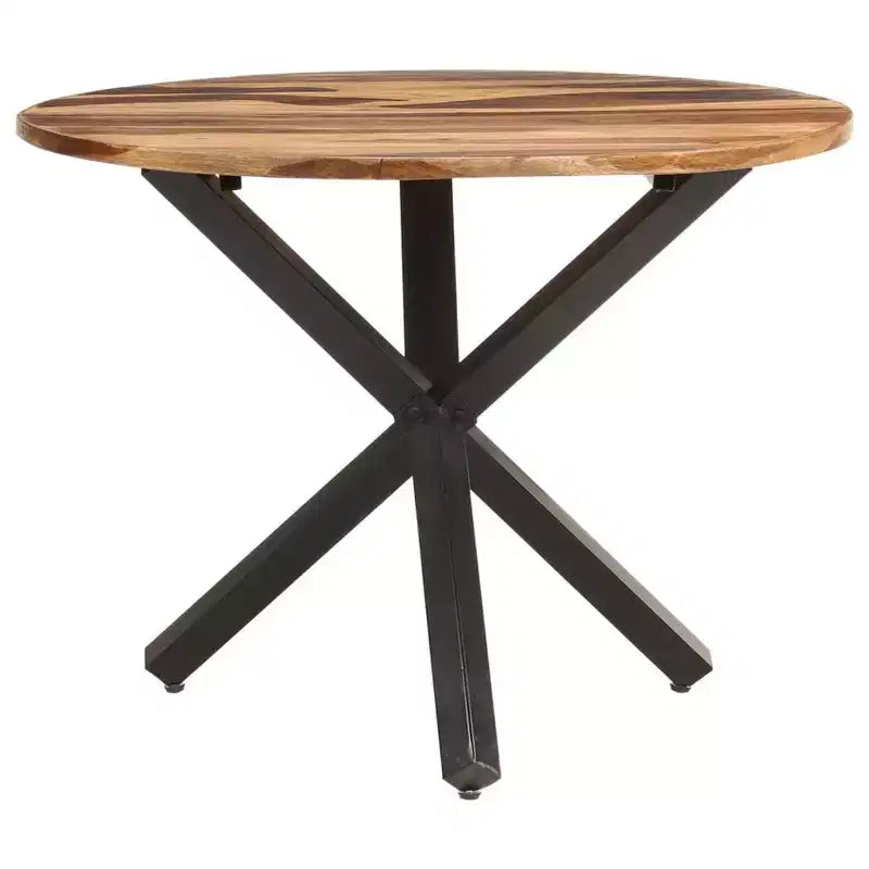 vidaXL Table à manger Meuble d'intérieur moderne pour salon Acier contemporain Famille
