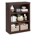 Acekool 5 Tier Farmhouse Bookcase Tall Wooden Open Shelf Bookcase for Living Room Home Office