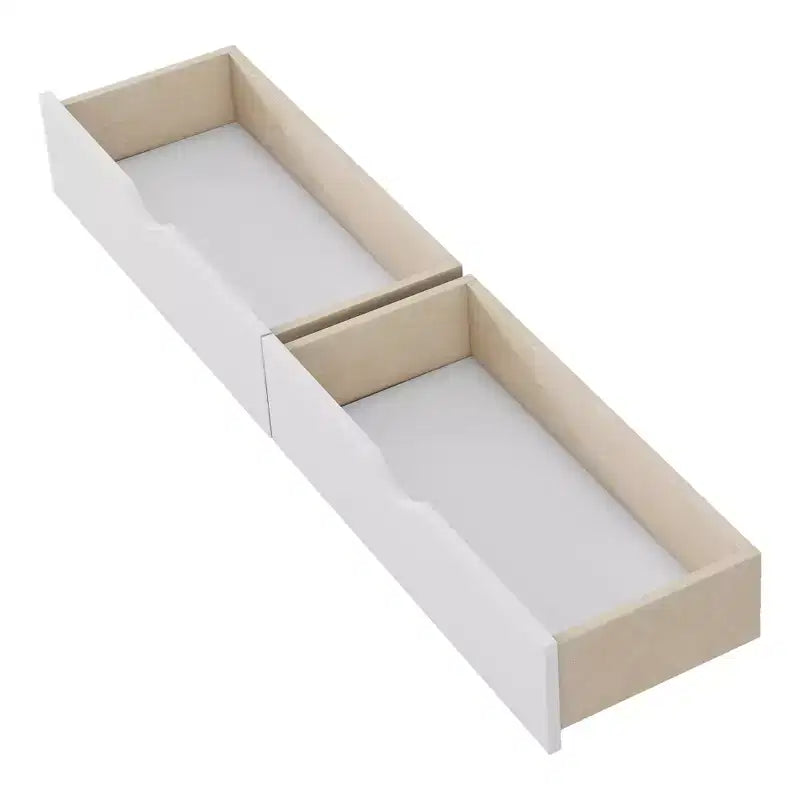 GDFStudio Cooper Modern Wood Kid Platform Bed with Rails