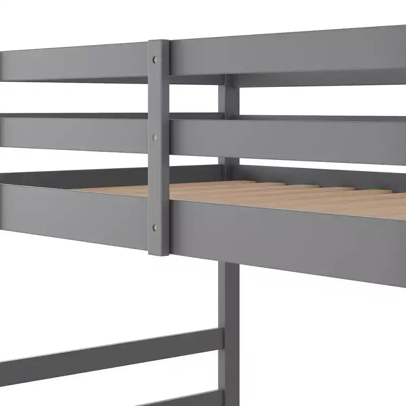 Luxystar Modern Bunk Bed with 2 Ladders for Kids' Room and Guest Room