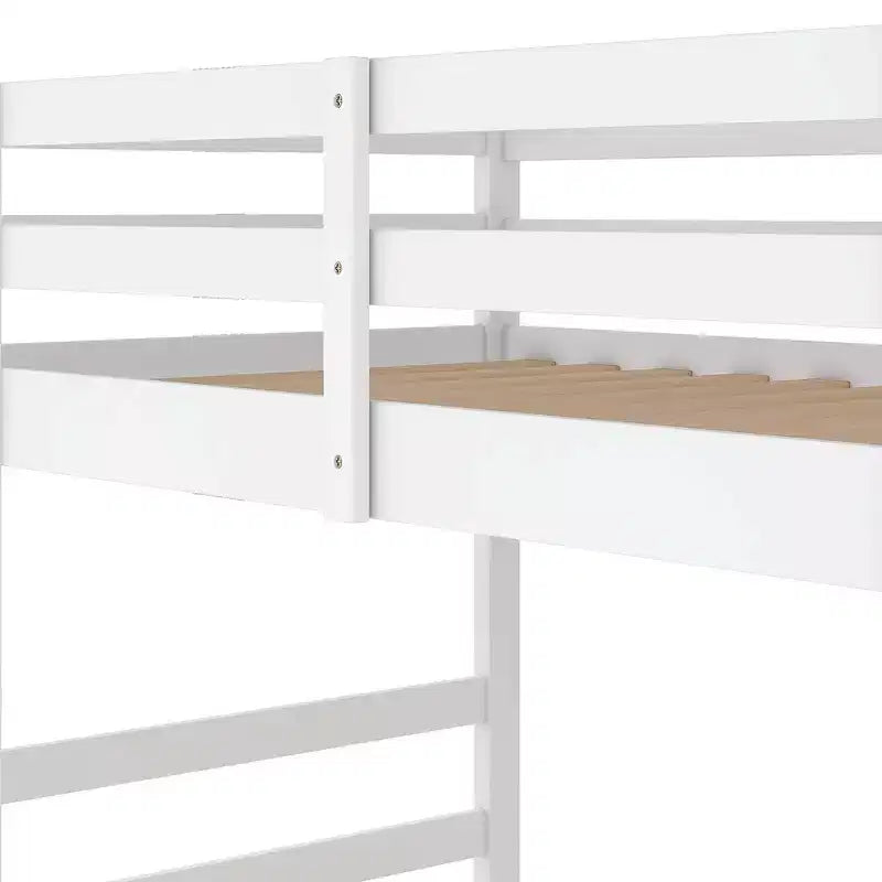 Luxystar Modern Bunk Bed with 2 Ladders for Kids' Room and Guest Room