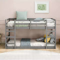 Luxystar Modern Bunk Bed with 2 Ladders for Kids' Room and Guest Room