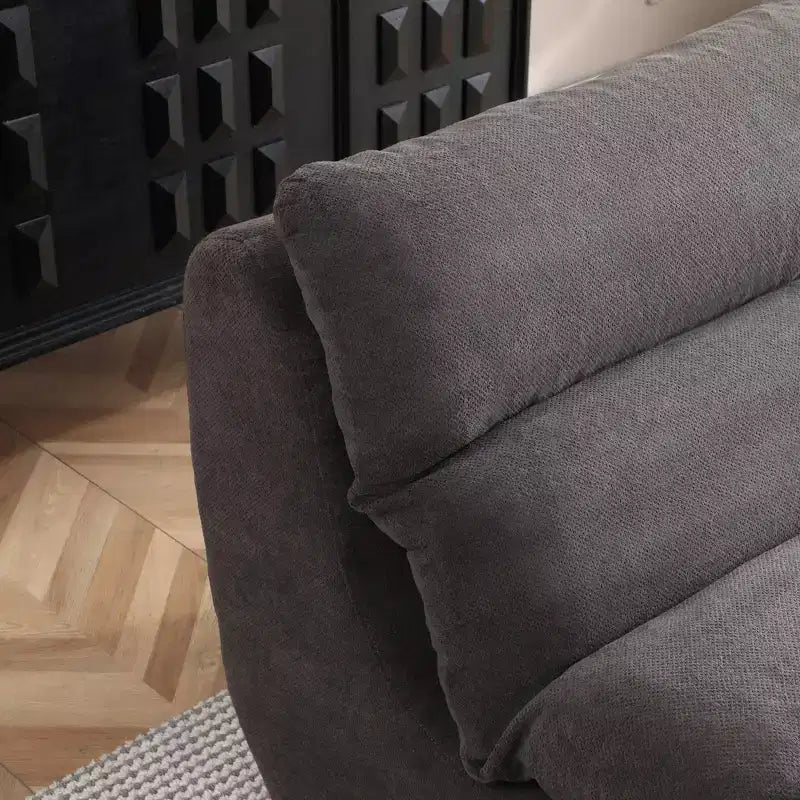GDFStudio Cloud Corduroy Bean Bag Chair with Ottoman