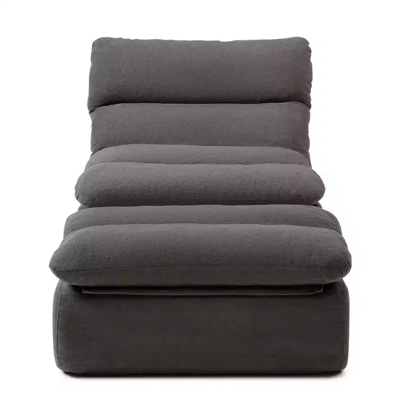 GDFStudio Cloud Corduroy Bean Bag Chair with Ottoman