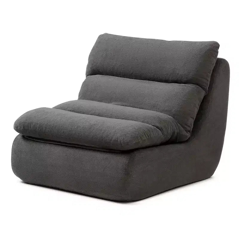 GDFStudio Cloud Corduroy Bean Bag Chair with Ottoman