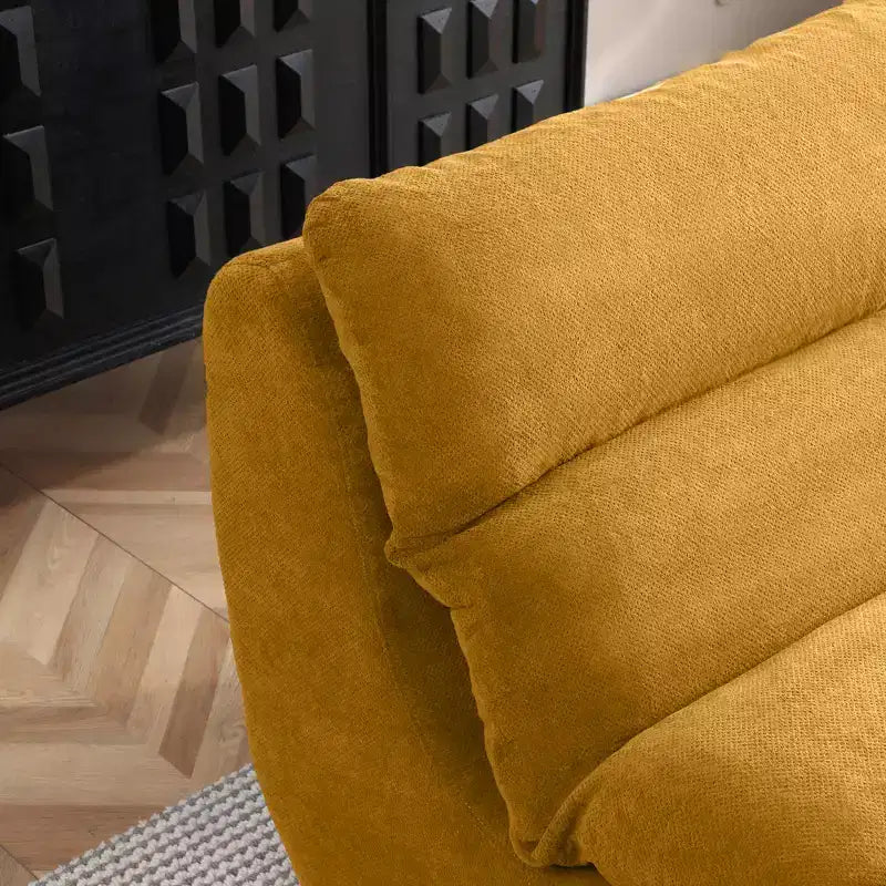 GDFStudio Cloud Corduroy Bean Bag Chair with Ottoman