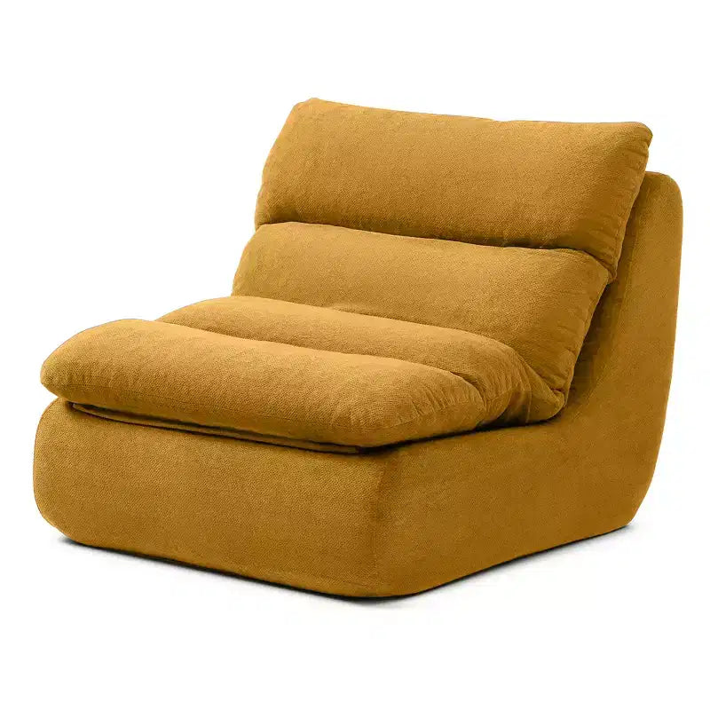 GDFStudio Cloud Corduroy Bean Bag Chair with Ottoman