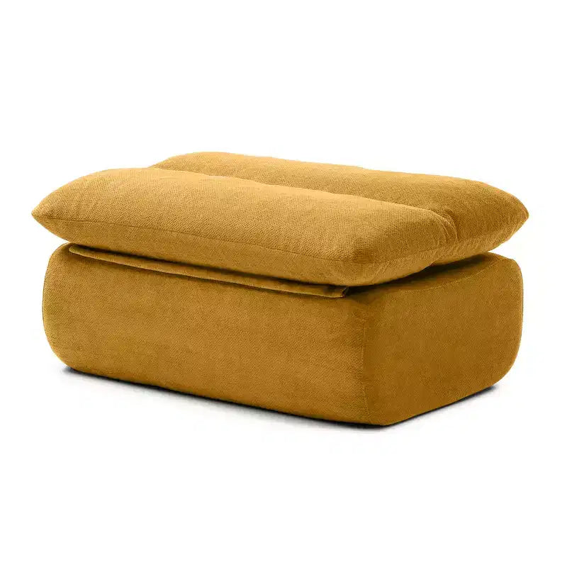 GDFStudio Cloud Corduroy Bean Bag Chair with Ottoman