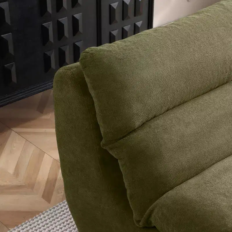 GDFStudio Cloud Corduroy Bean Bag Chair with Ottoman