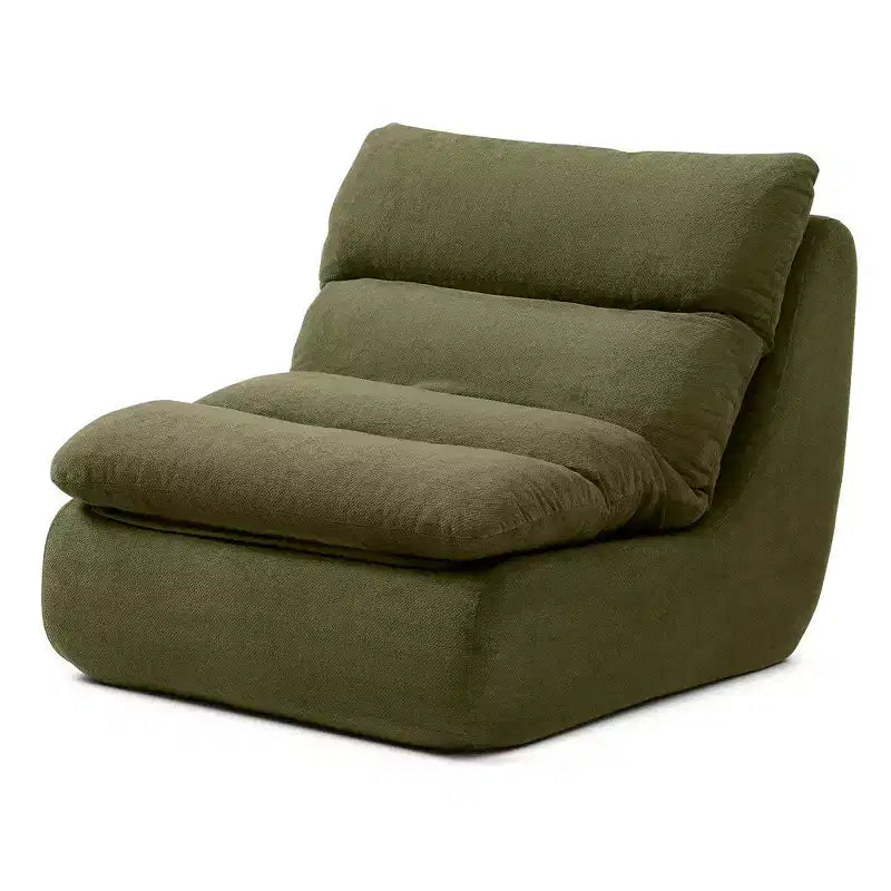 GDFStudio Cloud Corduroy Bean Bag Chair with Ottoman