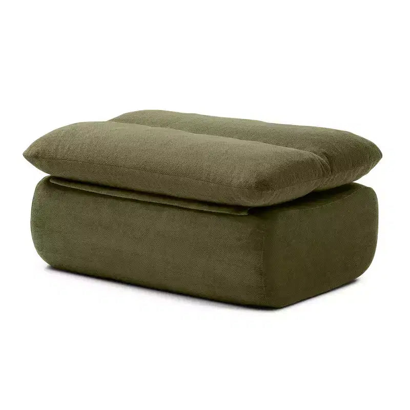 GDFStudio Cloud Corduroy Bean Bag Chair with Ottoman