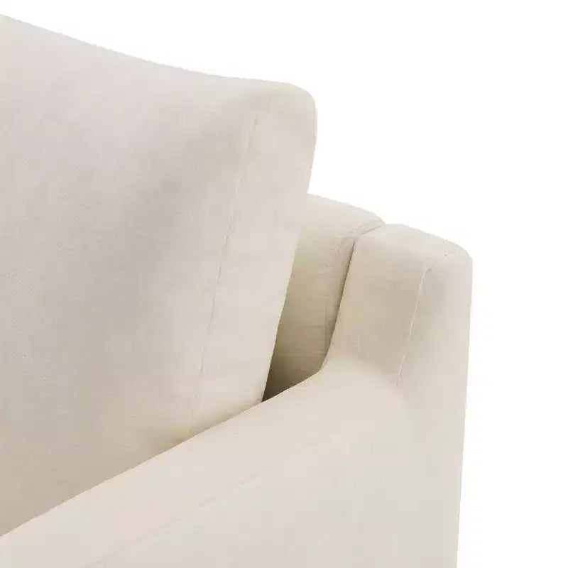 Whisen Modern Minimalist Accent Chair with Solid Wood Frame Ergonomic for Living Room, Soft Cushions and Spacious Design