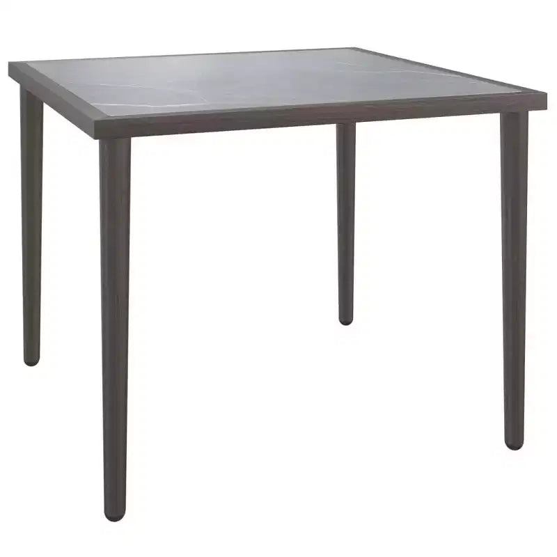vidaXL Garden Table Grey Steel Small Modular Garden Table Square