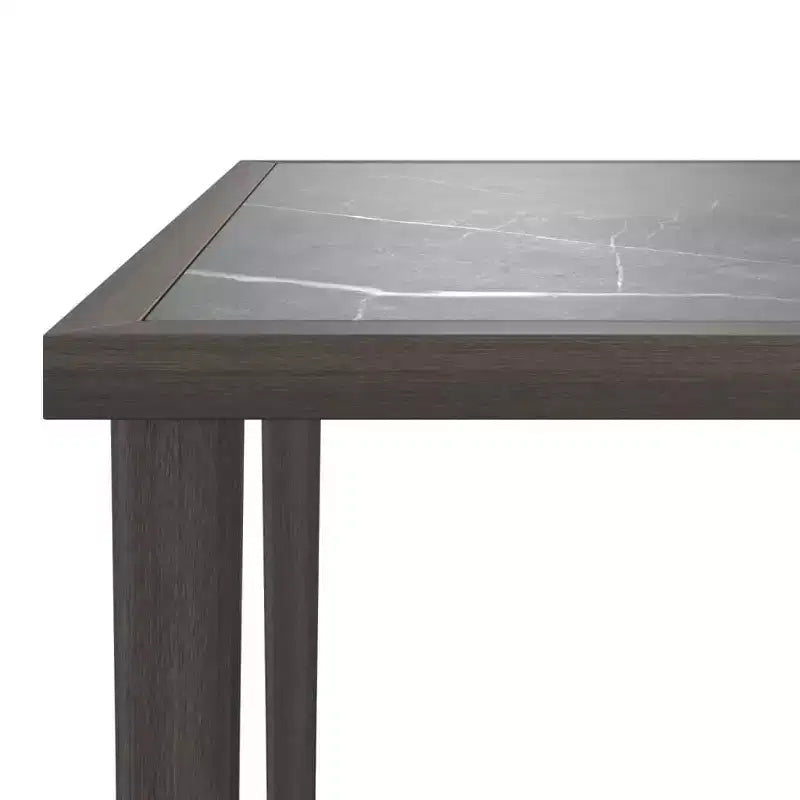 vidaXL Garden Table Grey Steel Small Modular Garden Table Square