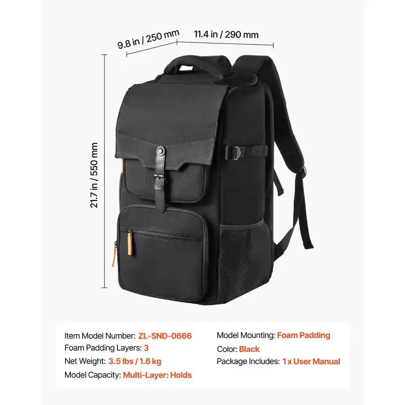 VEVOR Miniature Storage Carrying Figure Bag, Fits 58 Infantry Minis, Miniature Transport Bag with Handle & Adjustable Shoulder Strap,Black