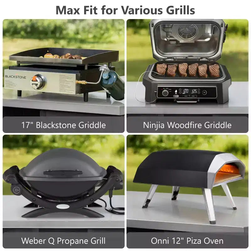 FAMYYT 78.3-Inch Outdoor Kitchen Island with Stainless Steel Countertop, Foldable BBQ Station, and Storage Cabinets, Black