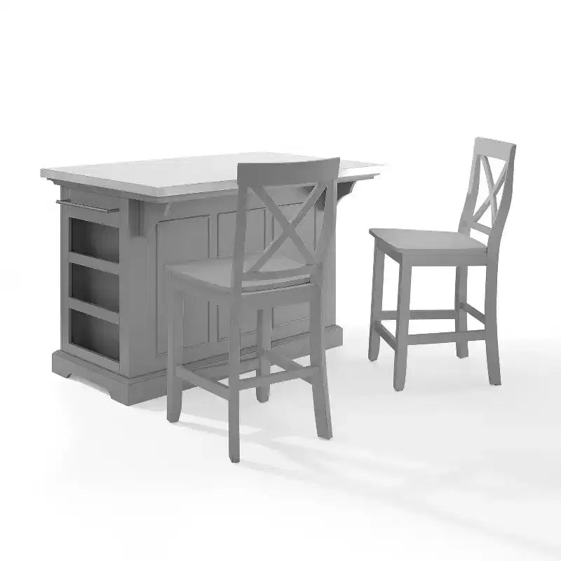 HomeStock with Door and Shelves Kitchen Islands