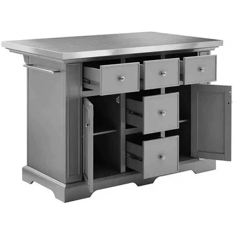 HomeStock with Door and Shelves Kitchen Islands