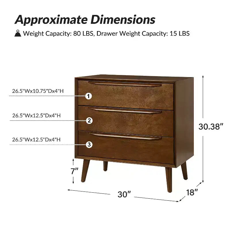 Xiroma 3 - Drawer Accent Chest| HULALA HOME-BLACK