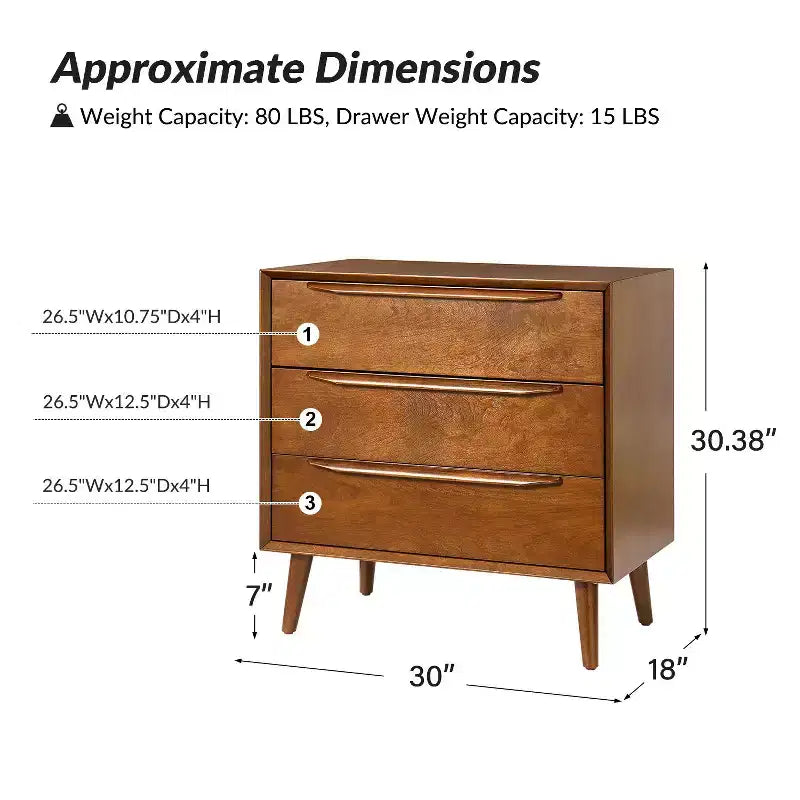 Xiroma 3 - Drawer Accent Chest| HULALA HOME-BLACK