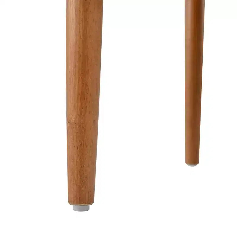 Set of 2 Modern Dining Chairs, Kitchen Chairs with Woven Rope Backrest & Solid Rubberwood Legs, Walnut Finish - ModernLuxe