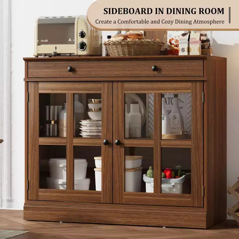 Kitchen Storage Cabinet, Buffet Cabinet with Storage, Modern Coffee Bar Cabinet, for Dining Room, Kitchen