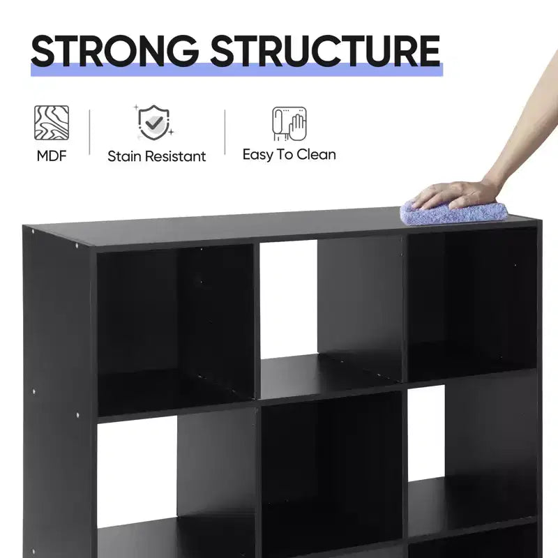 Home Collection 9 Cube Storage Organizer Bookshelf