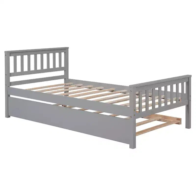 MAYEERTY Twin Bunk Bed Safety Rail Kid-Friendly No Box Spring Needed