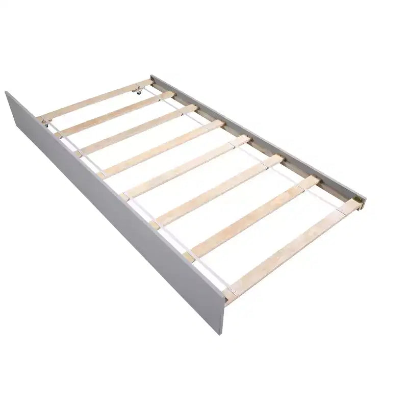 MAYEERTY Twin Bunk Bed Safety Rail Kid-Friendly No Box Spring Needed