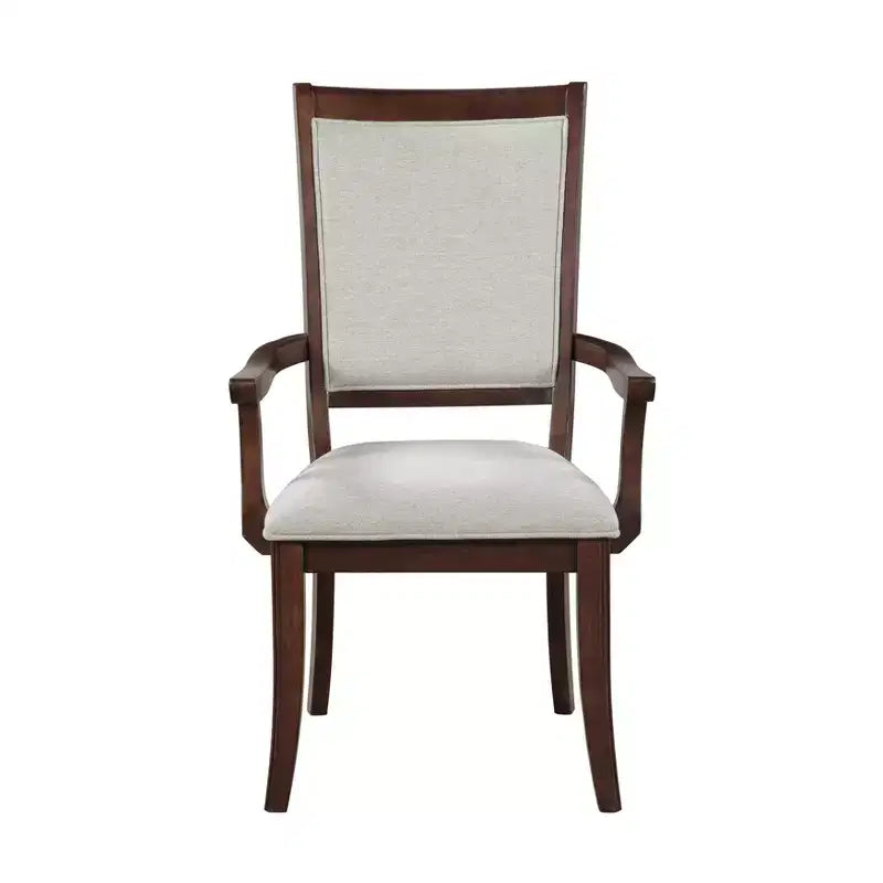 GDFStudio Bennett Traditional Wood Upholstered Seat Dining Chair (Set of 2)