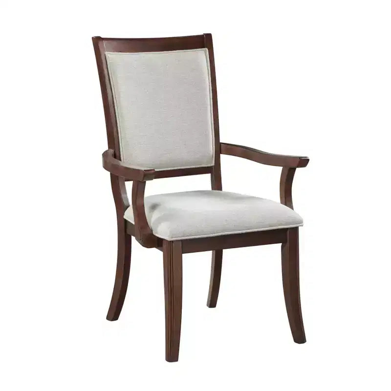GDFStudio Bennett Traditional Wood Upholstered Seat Dining Chair (Set of 2)