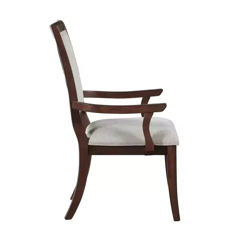 GDFStudio Bennett Traditional Wood Upholstered Seat Dining Chair (Set of 2)