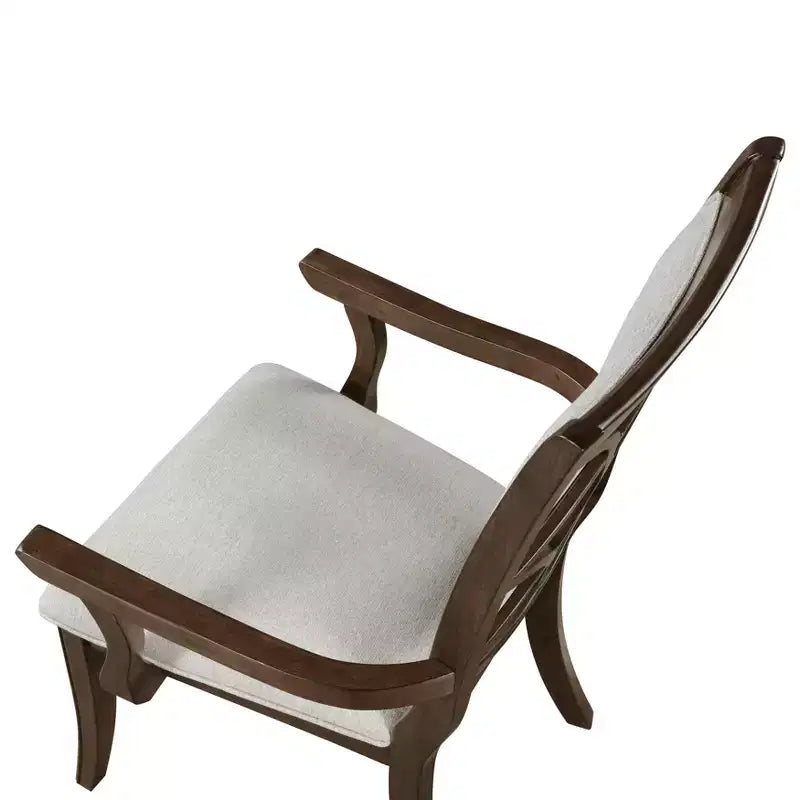 GDFStudio Bennett Traditional Wood Upholstered Seat Dining Chair (Set of 2)