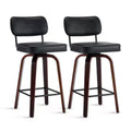 360 Swivel Counter Height Bar Stools Set of 2