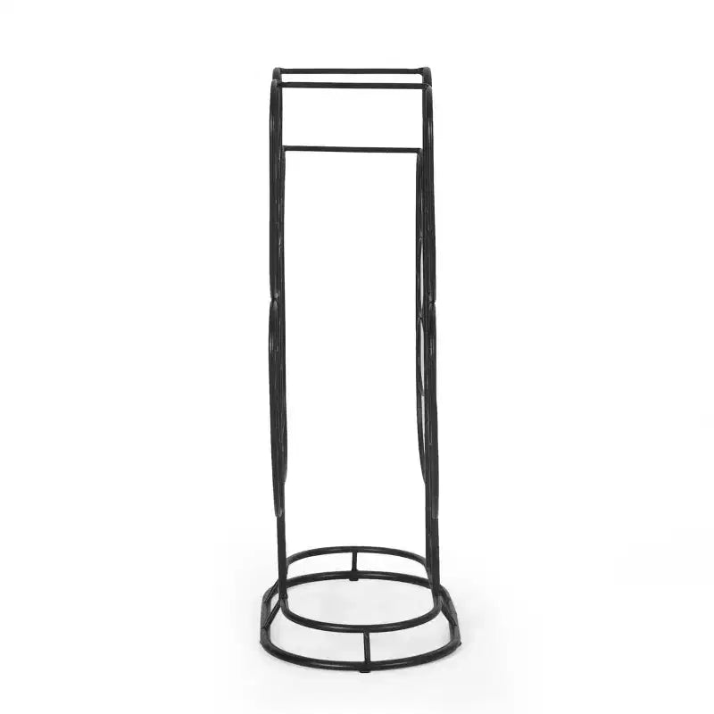 AEELLEEA Modern Wine Rack Countertop, Black Metal, 23.25 x 14.75 x 8 Inches, Freestanding Design, Holds 12 Bottles, Contemporary Home Bar Storage