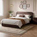 Christopher Knight Home Taro Modern Wooden Platform Bed Frame with Rounded Headboard