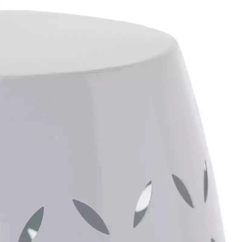 Fun little toys brand LILAC 12 Accent Side Table, Cylindrical Design End Table for Living Room, Family Room, or Entryway, Industrial