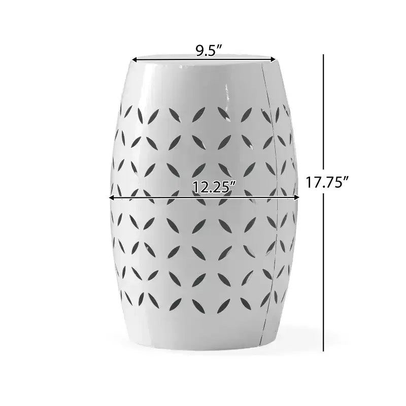 Fun little toys brand LILAC 12 Accent Side Table, Cylindrical Design End Table for Living Room, Family Room, or Entryway, Industrial