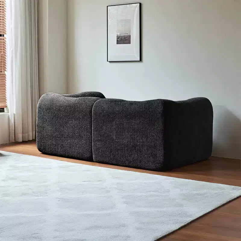 MAYEERTY 70 In 2 SeaterModern Velvet Loveseat Sofa with Throw Pillows Compact Space-Saving Couch