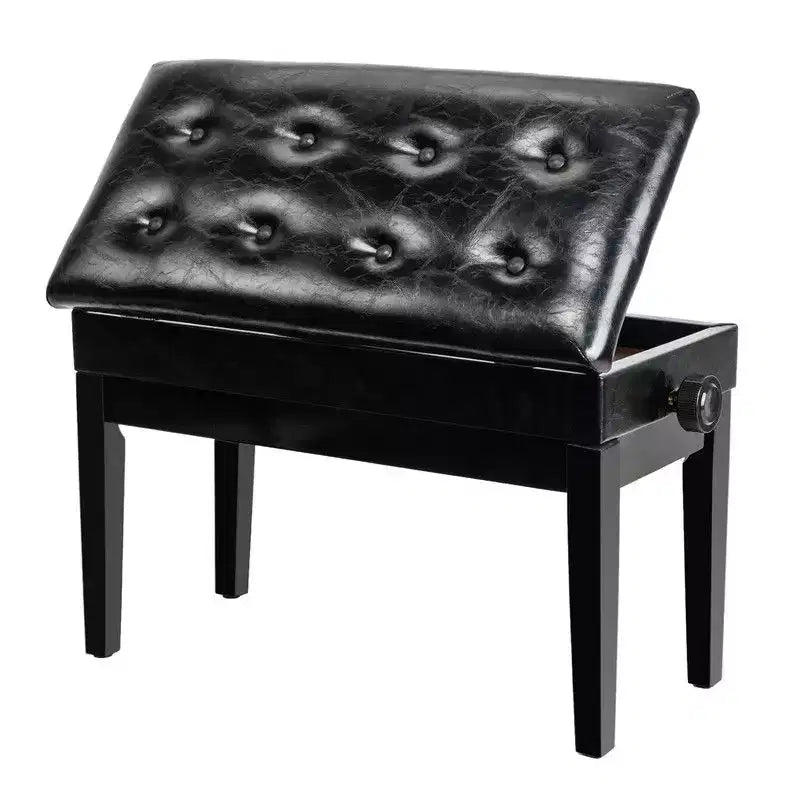 Criss Faux Leather Upholstered Storage Bench