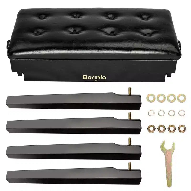 Criss Faux Leather Upholstered Storage Bench