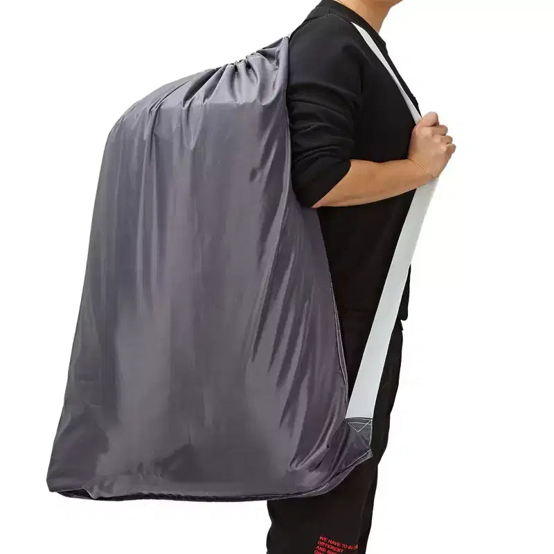Narwey 2 Pack XL Nylon Laundry Bag with Strap, Large Dirty Garments Organizer