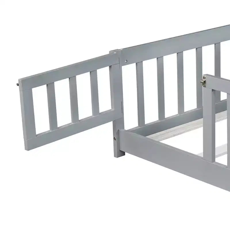 MAYEERTY King Bed Frame Noise-Free Design No Box Spring Needed Heavy-Duty Metal