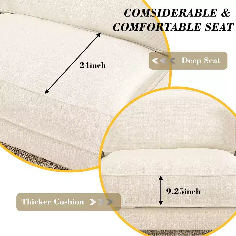 Dyonery Cloud Modular Sectional Sofa Couch with Ottomans,L/U-Shaped Couch,Minimalist Wide Deep Seat Comfy Convertible Couches for LivingRoom