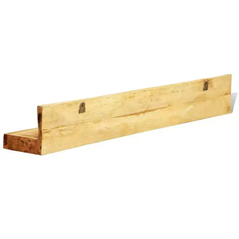 vidaXL Shelf Natural Mango Wood Solid Mango Wood 43.3 in Wall mounting