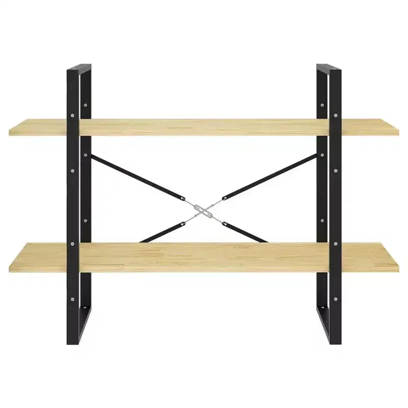 vidaXL Book Cabinet White Engineered wood, metal Book Cabinet