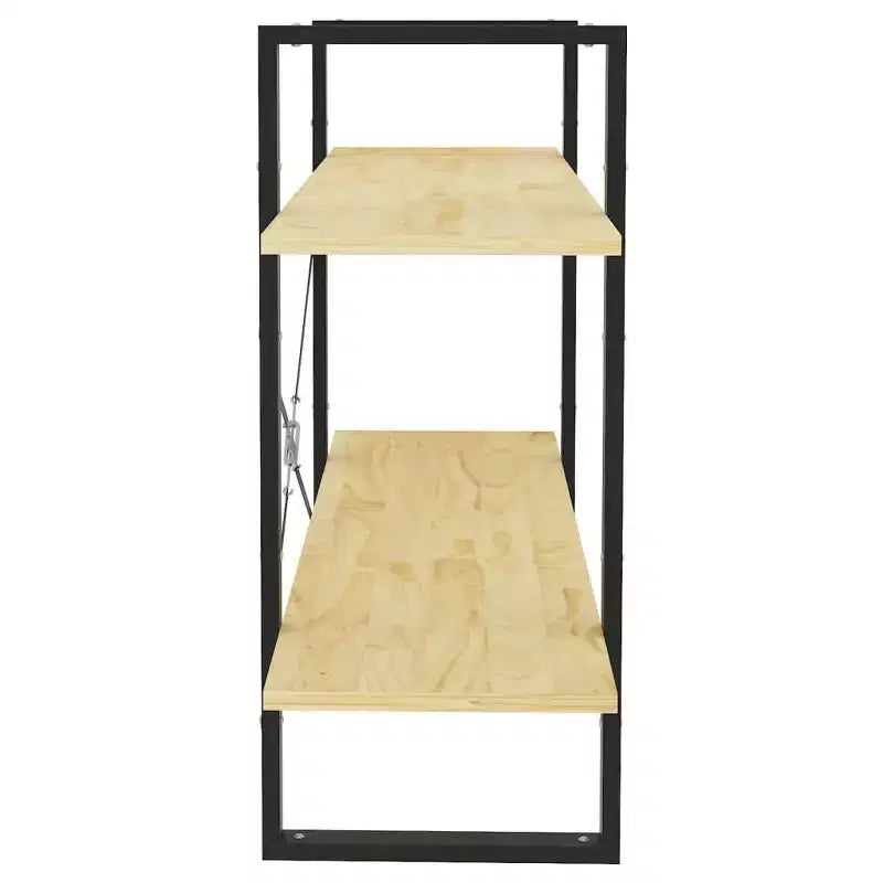 vidaXL Book Cabinet White Engineered wood, metal Book Cabinet