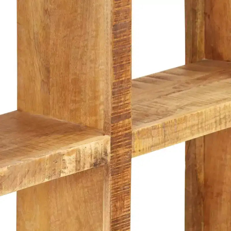 vidaXL Bookshelf Natural Mango Wood Solid mango wood 31.5x9.8x68.9 in