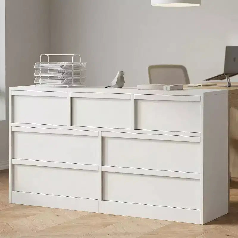 GustoWave 6-Drawer Storage Dresser With Waterproof Top, Natural Oak Finish, For Bedroom Or Entryway