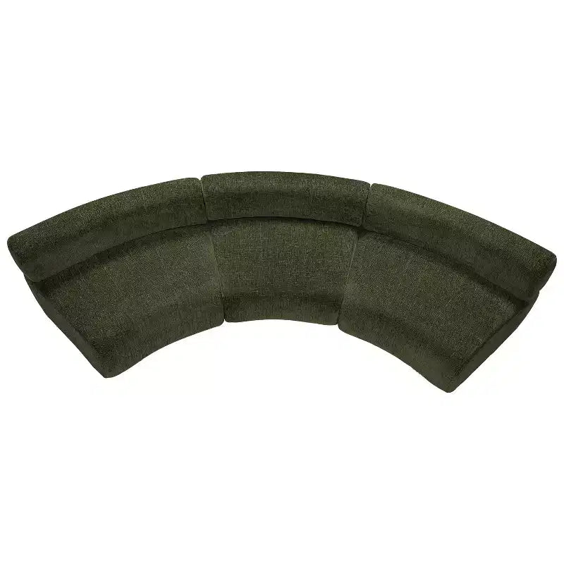 ModernLuxe Modular Sofa Curved Sectional Sofa Compressed Cloud Couch, No Assembly Needed